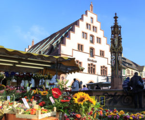 Freiburg Münsterplatz mit Kornhaus