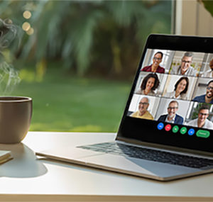 Schreibpädagogik Kurs online: Bild mit Bildschirm und einer Tasse Kaffee